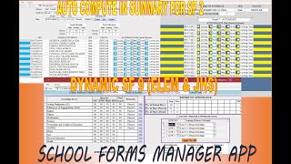 Deped Automated School Forms SF 2 and SF 9 SF 10 in One File [upl. by Yenahpets]