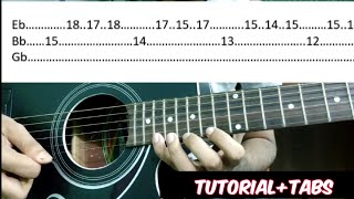 Slash  Anastasia Intro  TUTORIAL  TABS on Acoustic Guitar by Abhijit Kashyap [upl. by Odrareve]