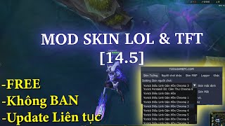 Hướng dẫn Mod Skin LOL 145 amp TFT Free không BAN 2024 [upl. by Elsworth691]