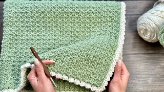 Manta fácil de GANCHILLO  Easy CROCHET blanket TUTORIAL [upl. by Snow]