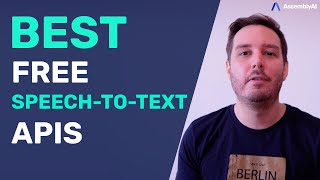 Best Free SpeechToText APIs and Open Source Libraries [upl. by Namurt]