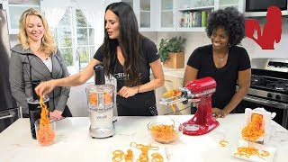 Kitchenaid Spiralizer vs Veggie Bullet vs Paderno vs Oster Review [upl. by Scholz578]