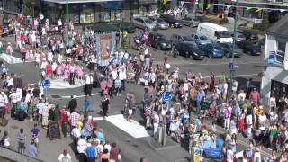 Kirkham and Wesham Club Day Fair and Post Office Band [upl. by Yhotmit627]