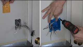 How to Separate Bath Light and Fan Double Box and Two Switch Installation [upl. by Auos590]