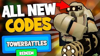 ALL TOWER BATTLES CODES March 2023  ROBLOX Codes SECRETWORKING [upl. by Ecirtak835]