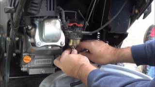 How To Repair Snow Blower Carb  Engine Only Runs with Choke [upl. by Salohcim644]