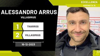 Alessandro Arrus portiere Villasimius 16122023  Diario Sportivo [upl. by Dahc]