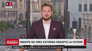 FRANȚA  MBAPPE NU VREA EXTREMA DREAPTĂ LA PUTEREȘtiri B1TV18 iunie 2024 [upl. by Assenat]