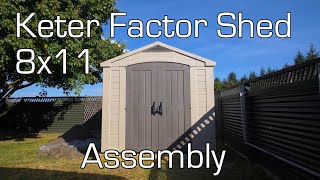 Keter Factor Shed 8x11 Assembly [upl. by Phonsa]