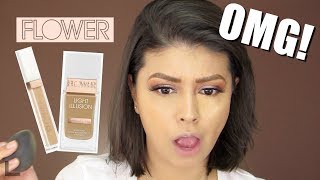 OMG Flower Beauty Light Illusion Foundation amp Concealer  Review [upl. by Aicirtal]