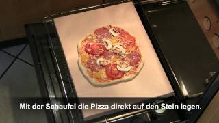 Pizzastein im Backofen [upl. by Ayatnohs780]