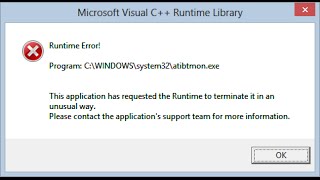 atibtmonexe error windows 10 [upl. by Ademla]