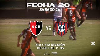 EN VIVO Newell’s vs San Lorenzo  5ta y 6ta División [upl. by Elyrpa854]