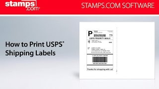 Stampscom  How to Print USPS Shipping Labels [upl. by Yates91]