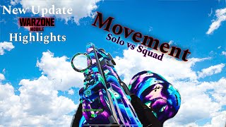 1 Movment Player Solo vs Squad in Warzone Mobile New Update Gameplay [upl. by Aikimat]