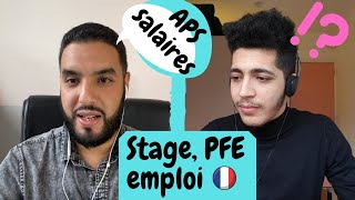 Partie1 Changement de statut APS  Salaires  Stage PFE ou emploi pour étudiants étrangers [upl. by Leizo]