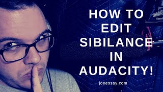 How To Edit Sibilance In Audacity [upl. by Adaynek]