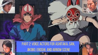 Part 2 Voice actors scenes from Princess Mononoke documentary [upl. by Lindahl94]