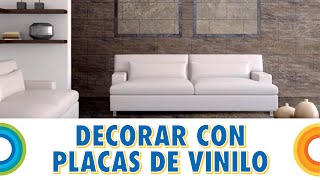 Decorar paredes con placas de vinilo Bricocrack [upl. by Oliana]