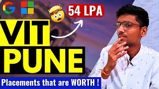 VIT Pune College 54 LPA Package✨ 11 LPA CSE Average🤑 VIT Pune Cutoffs [upl. by Eirual941]