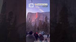 Firefall OnceaYear Phenomenon Filmed at Yosemite National Park [upl. by Ytisahc]