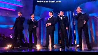 IL DIVO amp M BALL quotLove Changes Everythingquot 3132013 [upl. by Yllrebmik]