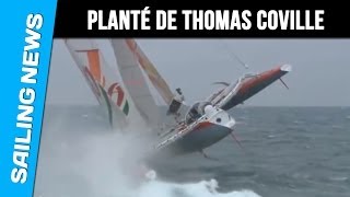 Lincroyable planté de Thomas Coville sur Sodebo au départ de Ouessant [upl. by Attah]