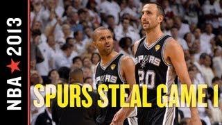 NBA Finals 2013 Spurs Claim Homecourt Advantage from Heat with Impressive Game 1 Win [upl. by Masao]