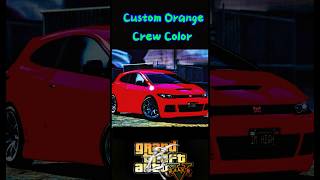 Unlock Ultimate Orange Crew Color for Dinka Blista Kanjo in GTA 5 [upl. by Roybn181]