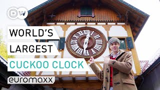 World’s Largest Cuckoo Clock In The Black Forest Of Germany  Europe To The Maxx [upl. by Arbba]