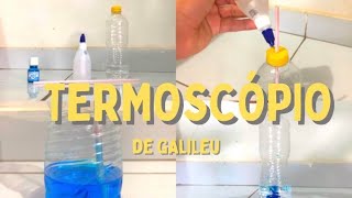 TERMOSCÓPIO DE GALILEU CASEIRO [upl. by Jephum]