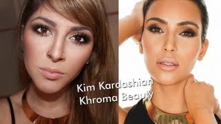 Makeup Tutorial Inspired Kim Kardashian Khroma Beauty [upl. by Alekram925]