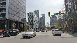 Driving to Downtown Vancouver BC Canada  Burrard Street Bridge [upl. by Della]