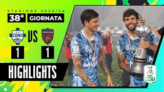 Como vs Cosenza 11  Il sogno Serie A si avvera per i comaschi  HIGHLIGHTS SERIE BKT 2023  2024 [upl. by Aleibarg]