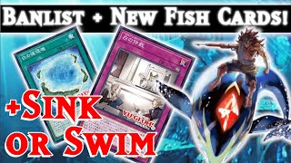 Massive Banlist  New Fish Support  Sink or Swim Marathon Yugioh Masterduel Ranked Gameplay [upl. by Nekciv]