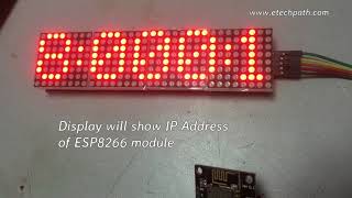 WiFi Controlled LED Matrix display MAX7219 ESP826612 Node MCU [upl. by Eninnaj]