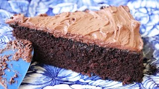 Quick amp Easy Chocolate Cake  No eggs No butter One bowl [upl. by Firehs]