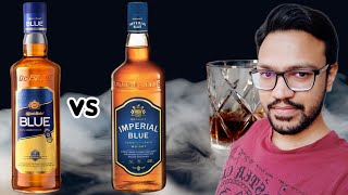 Imperial Blue IB Vs OC Blue Officers Choice Blue Whisky Review amp Comparison [upl. by Carolina]