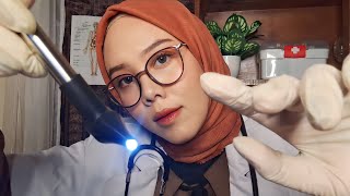 ASMR Medical CheckUp on a Rainy Day  Medical RP Ear Cleaning Eye Exam Personal Attention [upl. by Amlet]