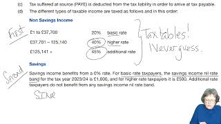 Chapter 2 – Income tax computation part 2  ACCA TXUK Taxation FA 2023 lectures [upl. by Pastelki781]