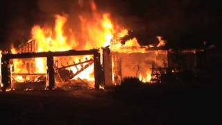 FLASHOVER CAUGHT ON TAPE AT A HOUSE FIRE IN OGDEN DUNES INDIANA [upl. by Ateekahs719]