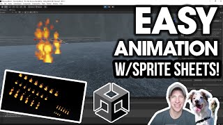 Creating an ANIMATION from SPRITE SHEETS in Unity [upl. by Faro]