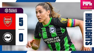 WSL Highlights Arsenal 5 Brighton 0 [upl. by Zsuedat]