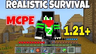 Realistic Survival Addon For MCPEMCPEWindows 121 [upl. by Ahsaetal151]