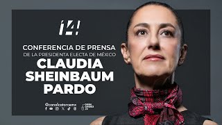 Conferencia de prensa de la presidenta electa de México Claudia Sheinbaum [upl. by Forbes]