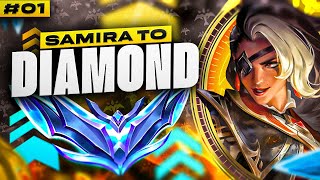 How to play Samira in low Elo  Samira Unranked to Diamond 1  Samira ADC Gameplay Guide [upl. by Bodi]