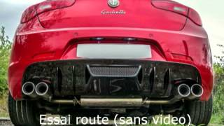 Silencieux Novitec amp diffuseur sport alfa romeo giulietta TBI QV 235 [upl. by Leisha702]