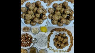 Dry Fruit Laddu   Energy Laddu  Coconut and Dry Fruit Laddu  Nutrition Laddu [upl. by Felicie]