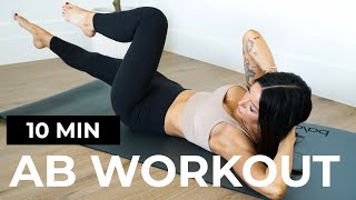 10 MIN AB WORKOUT  No Equipment  TIFF x DAN [upl. by Enyrehtak]