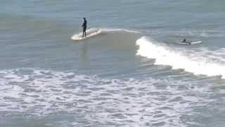 Surfing Saunton Sands  Longboard logging session 20th April 2013 [upl. by Prakash584]